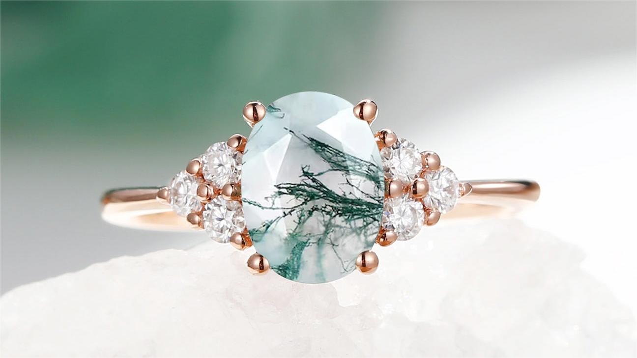 Which Environmental Elements Affect The Durability Of Moss Agate Engagement Rings?